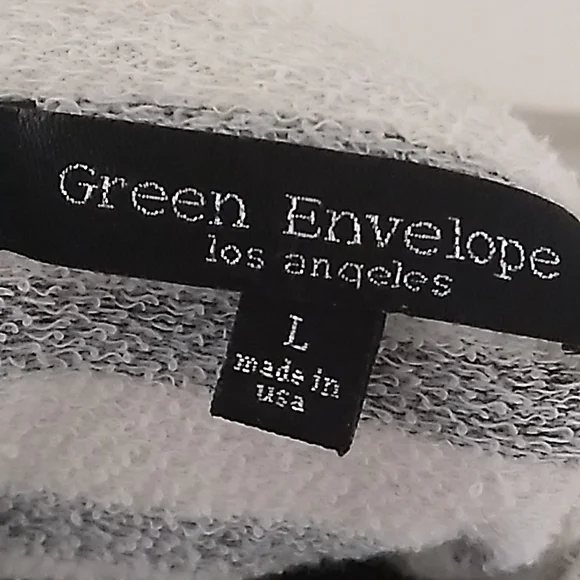 Green Envelope Striped Top - Picture 3 of 3